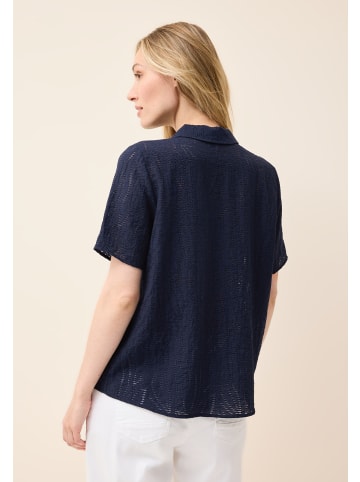 Cecil 'Blusenshirt mit Struktur' Marineblau