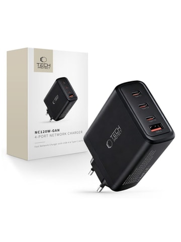Tech Protect Tech Protect NC120W GAN 4 Port 120W WandLadegerät