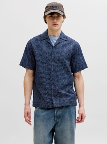 Jack & Jones Hawaii-Hemd in Pageant Blue