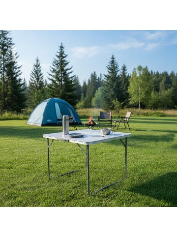 relaxdays 2 x Campingtisch in Weiß - (B)70 x (H)68,5 x (T)50 cm