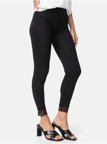 Nur Die  7/8-Leggings Relax & Go mit Spitze in Schwarz