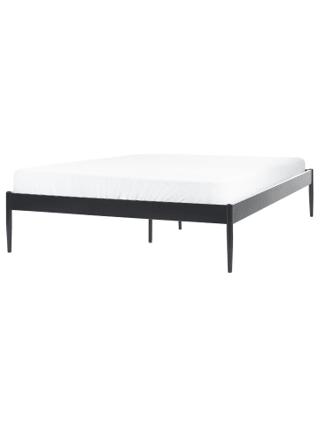Beliani Doppelbett VAURS in Schwarz - (W) 147 x (H) 38 x (L) 206 cm