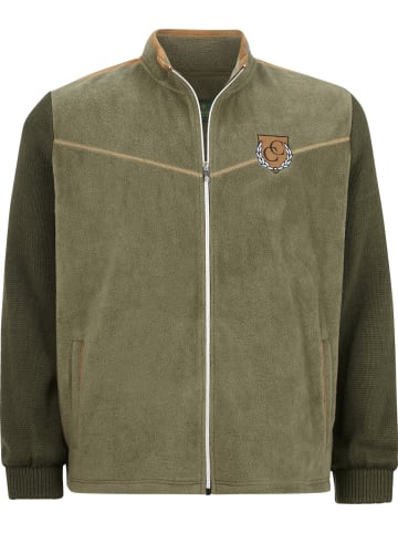 Charles Colby Outdoor Strickjacke DUKE DEREN in oliv