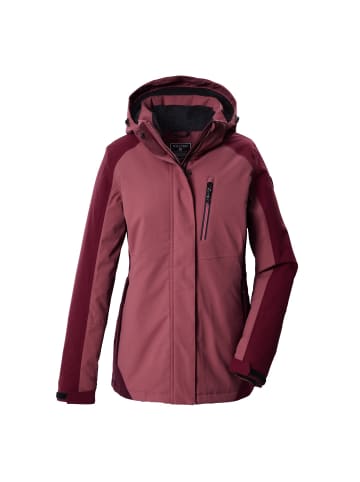 Killtec Funktionsjacke mit Kapuze wasserdicht und Atmungsaktiv in Bordeaux