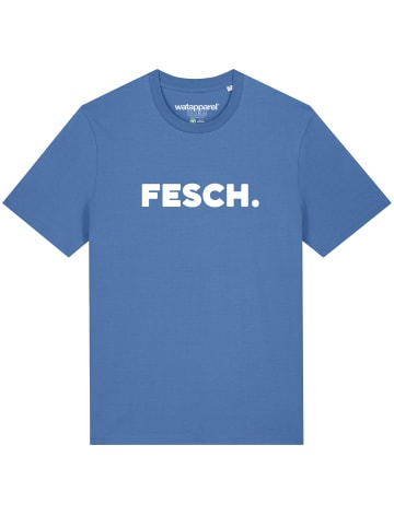 wat? Apparel T-Shirt Fesch in Bright Blue