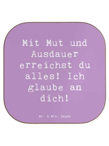 Mr. & Mrs. Panda Untersetzer für Gläser Spruch Sportliche Wettkä... in Lavendeltraum