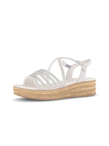 Gabor Fashion Plateau Sandalen in silber