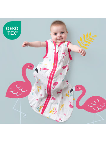Schlummersack Musselin Babyschlafsack, 0.5 TOG in Pink