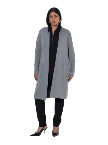 Ulla Popken Jacke in mittel grau melange
