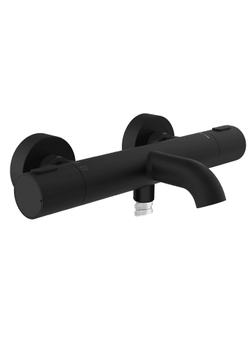 Franz Joseph Schütte LOS ANGELES Thermostat Wannenfüllarmatur, Schwarz matt