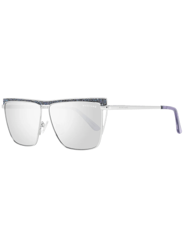 Marciano by Guess Frauen Sonnenbrille Trapezförmig Silber