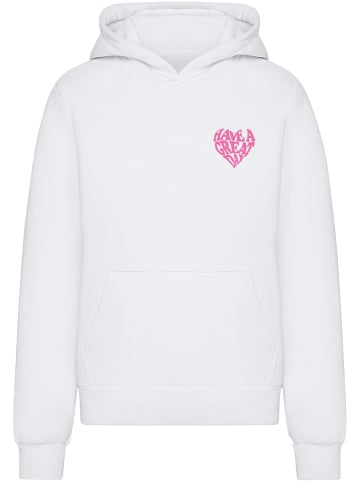 Mister Tee Mister Tee Have A Great Day Ladies Fluffy Hoody in white