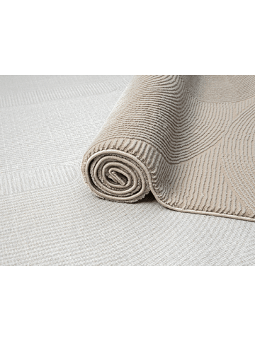 the carpet Kurzflorteppich Lima B in Beige