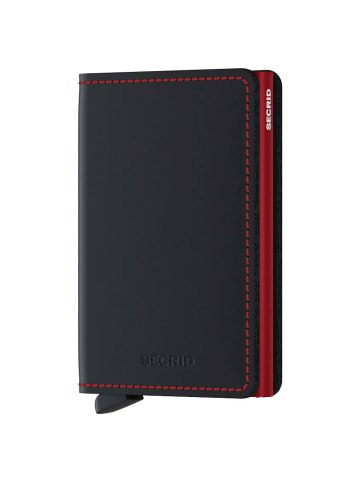 Secrid Matte Slimwallet - Geldbörse RFID 6.8 cm in black-red