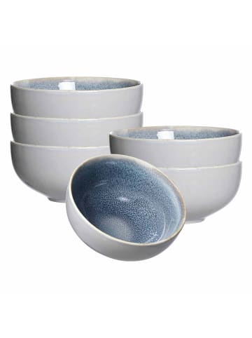 Ritzenhoff & Breker 6er Set Müslischalen Skagen Stone ø 15 cm grau in grau