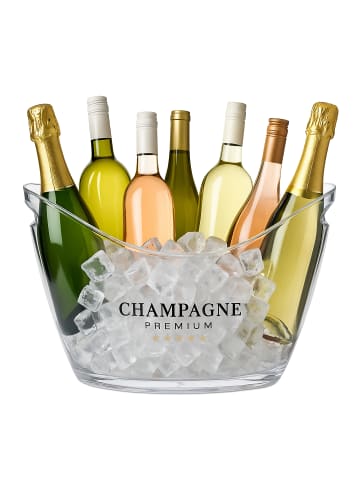 relaxdays 4 x Eiseimer in Transparent - 8l