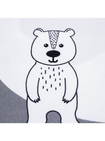 KADIMA DESIGN Kinderteppich waschmaschinenwaschbar Reise Kinderzimmer in Weiß