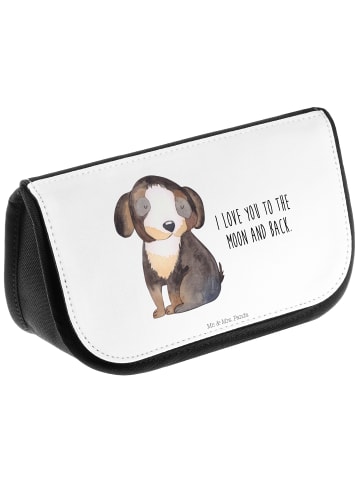 Mr. & Mrs. Panda Waschtasche Hund Entspannen mit Spruch in Weiß