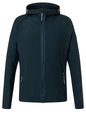 super.natural Merino Hoodie mit Reißverschluß in blau