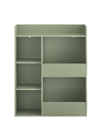 SoBuy Bücherregal in Mattes Salbeigrün - (W) 34 x (H) 104 x (L) 80 cm