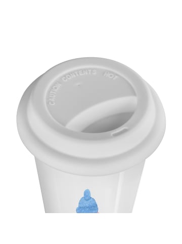 Mr. & Mrs. Panda Thermobecher To Go Schwein Glühwein mit Spruch in Weiß