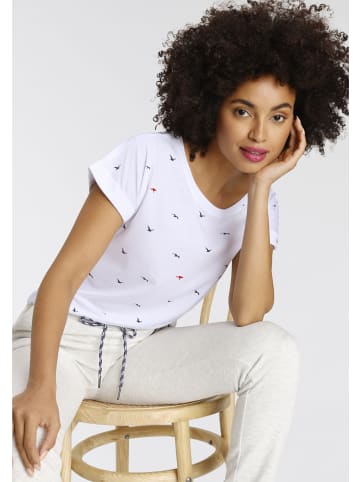 Kangaroos Print-Shirt in weiß