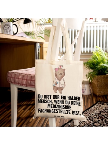 Mr. & Mrs. Panda Tragetasche Medizinische Fachangestellte Herz m... in Creme
