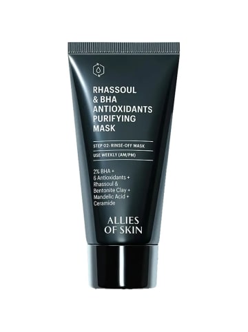 ALLIES OF SKIN Gesichtsmaske Rhassoul & BHA Antioxidants Purifying Face Mask, 50 ml