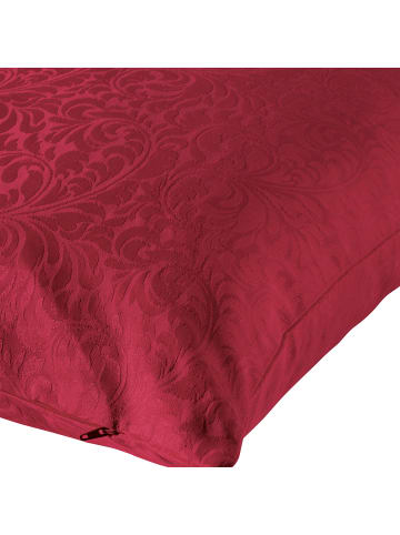 Erwin Müller Jacquard, Baumwollmischung, Gewebt Kissenhülle Hamm in rubin