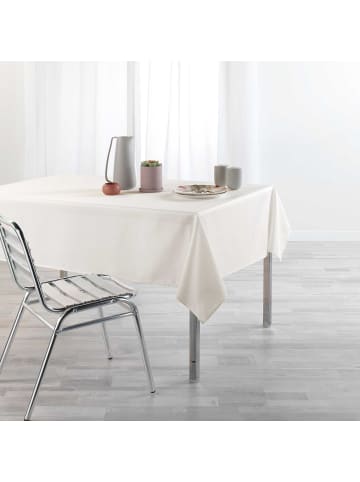 Douceur d’Intérieur Fleckenabweisende Tischdecke NEWTON in Weiß, 140 x 250 cm