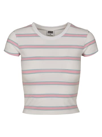 Urban Classics Urban Classics Cropped T-Shirts in white/girlypink