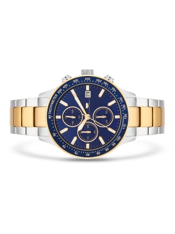 Rhodenwald & Söhne Chronograph Karthago II Edelstahl in silber/gelbgold