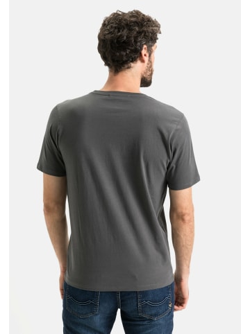 Camel Active T-Shirt aus reiner Baumwolle in Grau