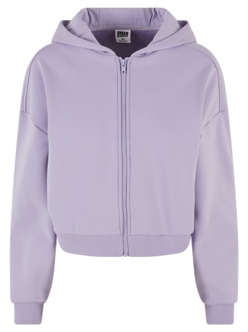 Urban Classics Zip-Kapuzenpullover in dustylilac