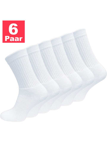 RESLAD Socken Tennissocken in weiß