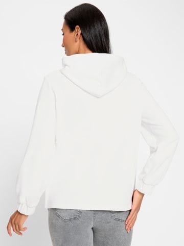 Heine Sweatshirt in ecru-orange-bedruckt