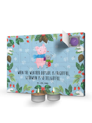Mr. & Mrs. Panda Duftkerzen Adventskalender Glühschwein Smörle m... in Eisblau
