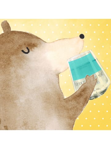 Mr. & Mrs. Panda Trinkglas Capybara Liebe mit Spruch in Transparent