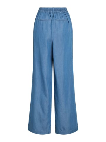 Vila Wide Leg Hose in Medium Blue Denim