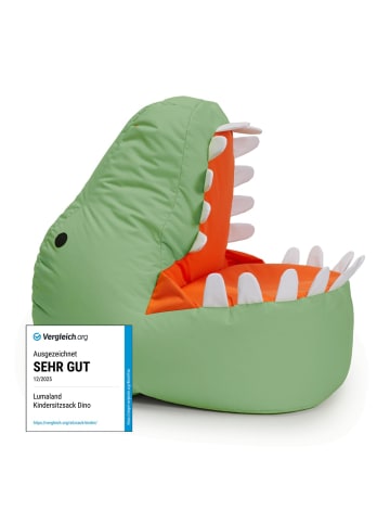 Lumaland Kindersitzsack Animal Line Dino 270l pastellgrün grün