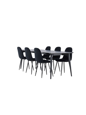 ebuy24 Essgruppe Ellis Schwarz 85 x 230 cm