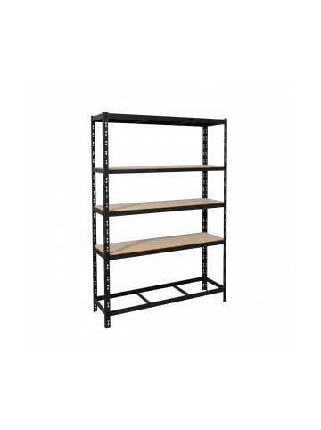 relaxdays Reifenregal in Schwarz - (B)120 x (H)180 x (T)40 cm