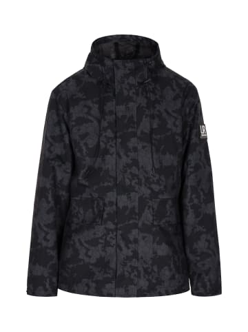 Schmuddelwedda Herren Anorak in Dunkelgrau Schwarz Camouflage