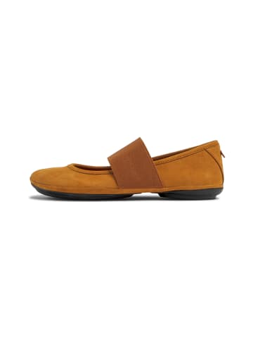 Camper Ballerinas " Right Nina " in Camel Braun