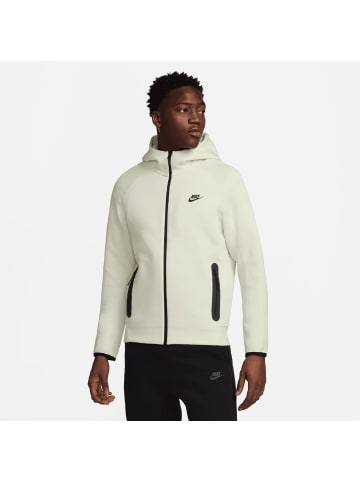 Nike Sportswear Kapuzenjacke Tech Fleece in beige / schwarz