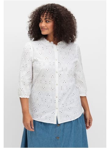 sheego Bluse in weiß