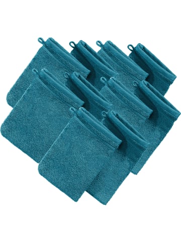 Erwin Müller Frottier Waschhandschuh 10er-Pack Heidelberg in petrol