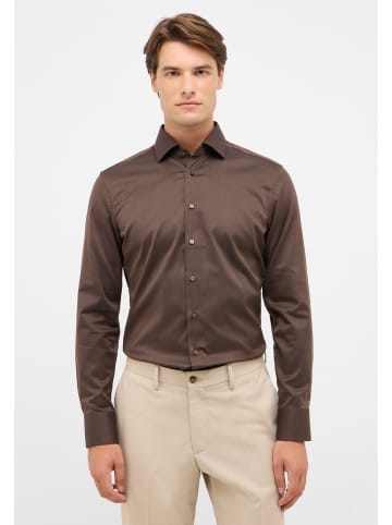 Eterna Hemd SLIM FIT in dunkelbraun