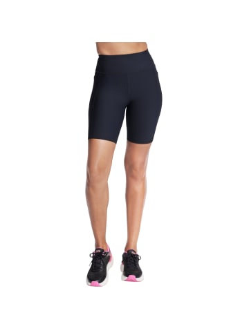 Skechers Skechers Go Flex Rib High Waisted 8 Inch Bike Short in Schwarz