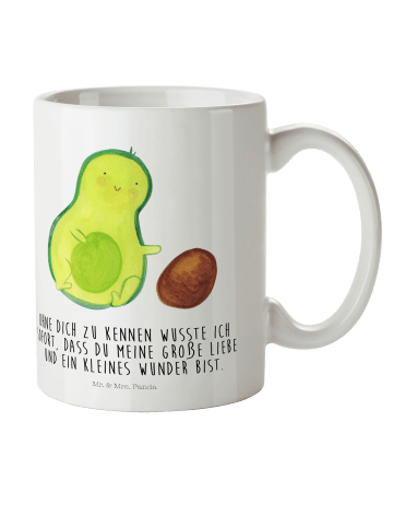 Mr. & Mrs. Panda Kindertasse Avocado Kern rollt mit Spruch in Weiß